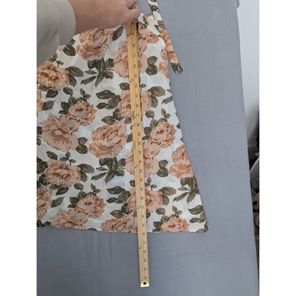 Reformation Dixie Dress Womens Size S White Floral Roses - Picture 12 of 12